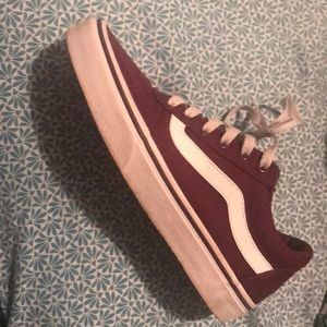 (Canvas)burgundy vans